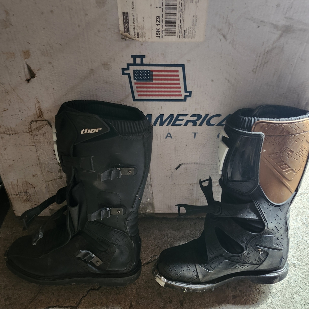 Thor Black and Brown Men's Riding Boots